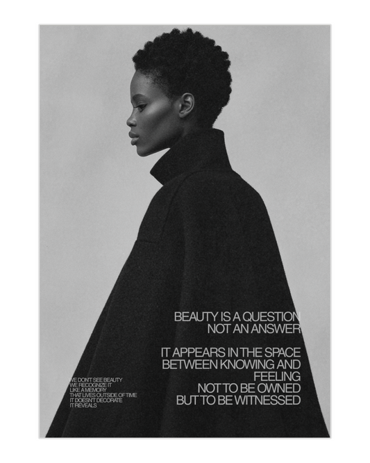 Plakat Beauty is a Question - nowoczesny plakat dekoracyjny