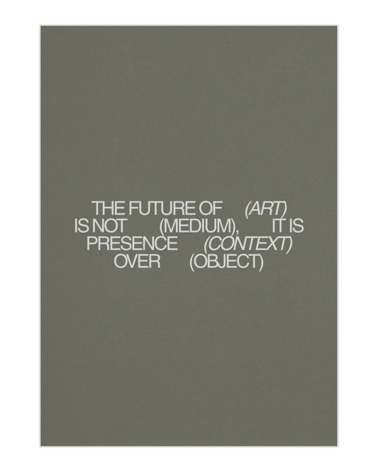 Plakat The Future of (Art) - nowoczesny plakat dekoracyjny