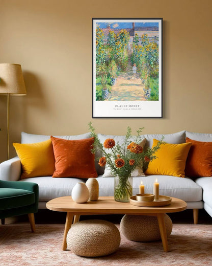 Plakat Claude Monet „The Artist’s Garden at Vétheuil” - nowoczesny plakat dekoracyjny