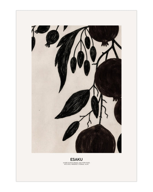 Plakat Ogród Granatowy Wabi-Sabi