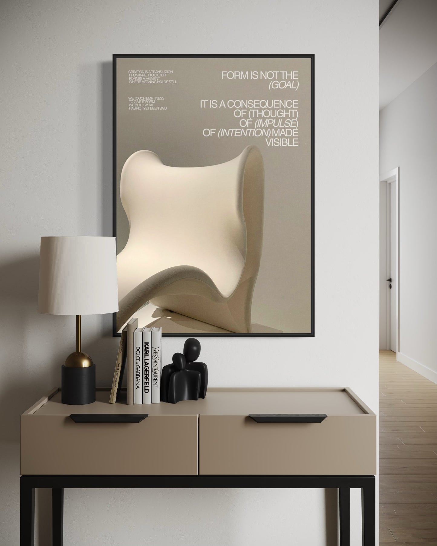 Plakat Form is Not the (Goal) - nowoczesny plakat dekoracyjny