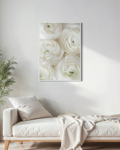 Plakat White Roses - nowoczesny plakat dekoracyjny