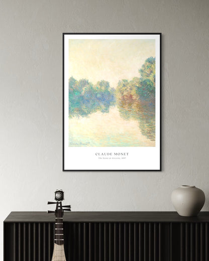 Plakat The Siene at Giverny, Claude Monet - nowoczesny plakat dekoracyjny