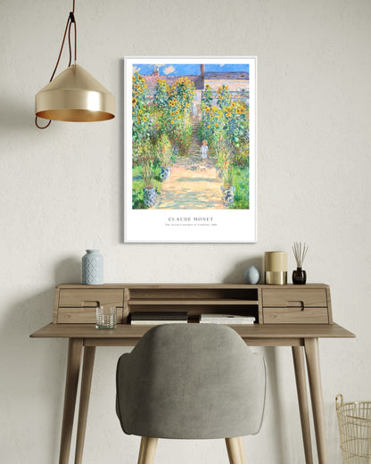 Plakat Claude Monet „The Artist’s Garden at Vétheuil” - nowoczesny plakat dekoracyjny