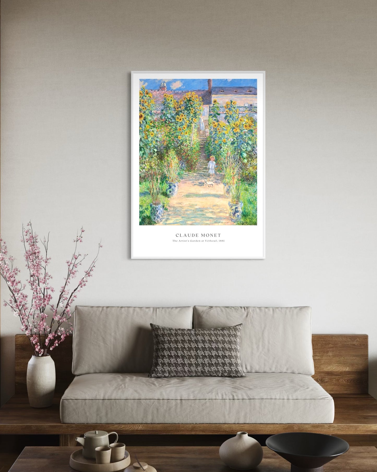 Plakat Claude Monet „The Artist’s Garden at Vétheuil” - nowoczesny plakat dekoracyjny