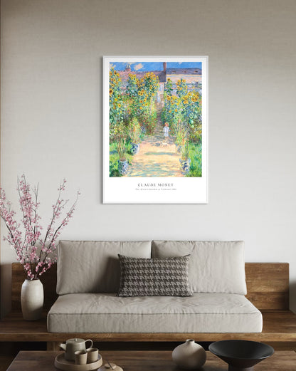 Plakat Claude Monet „The Artist’s Garden at Vétheuil” - nowoczesny plakat dekoracyjny